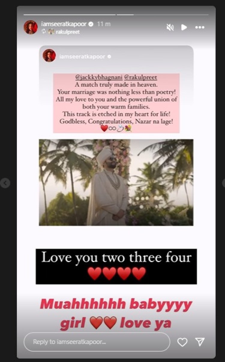 Bridesmaid Seerat Kapoor Pours Her Heart Out For Rakul Preet And Jackky, Says 'Your Marriage Was Nothing Less Than A Poetry...'